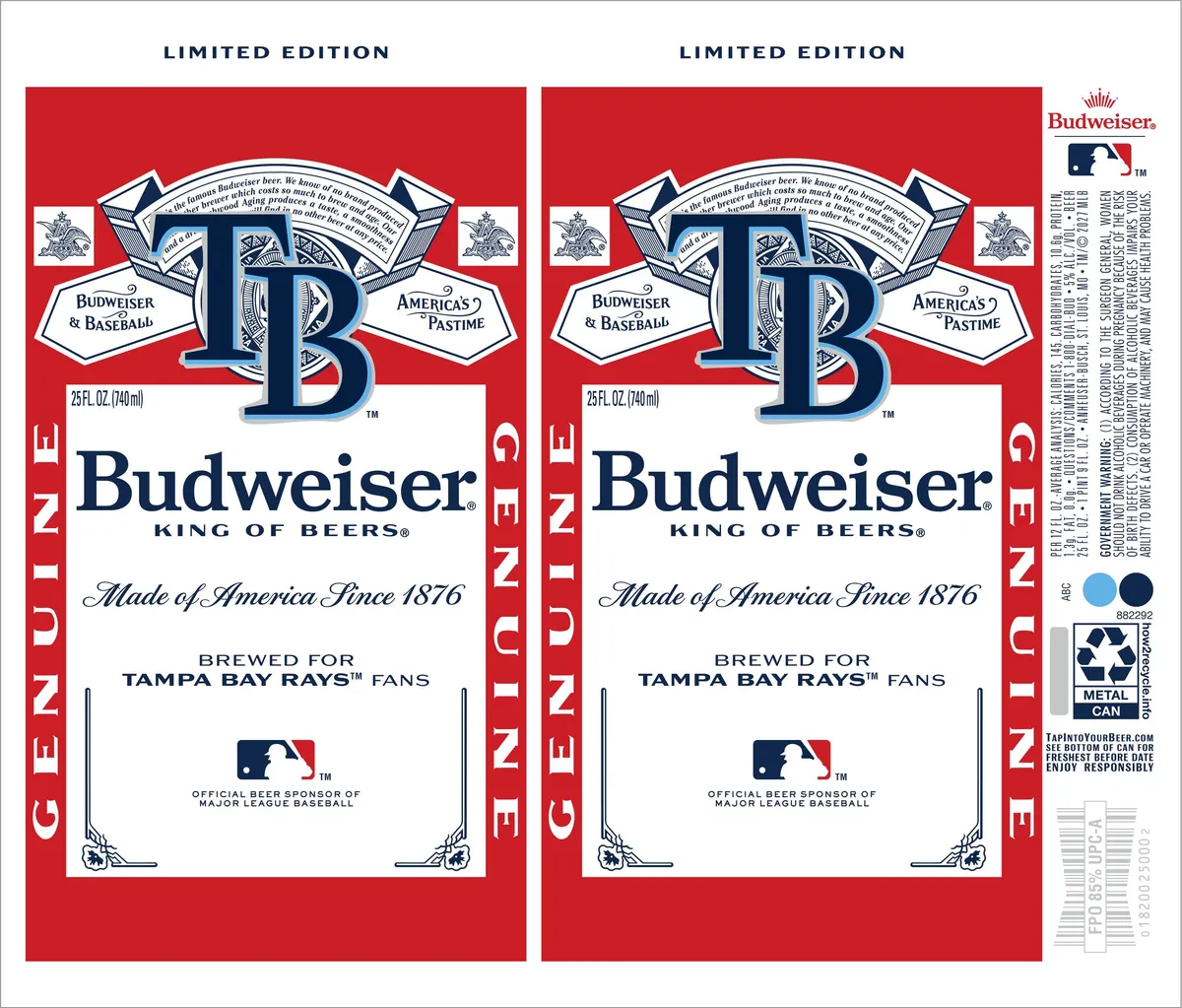Budweiser label