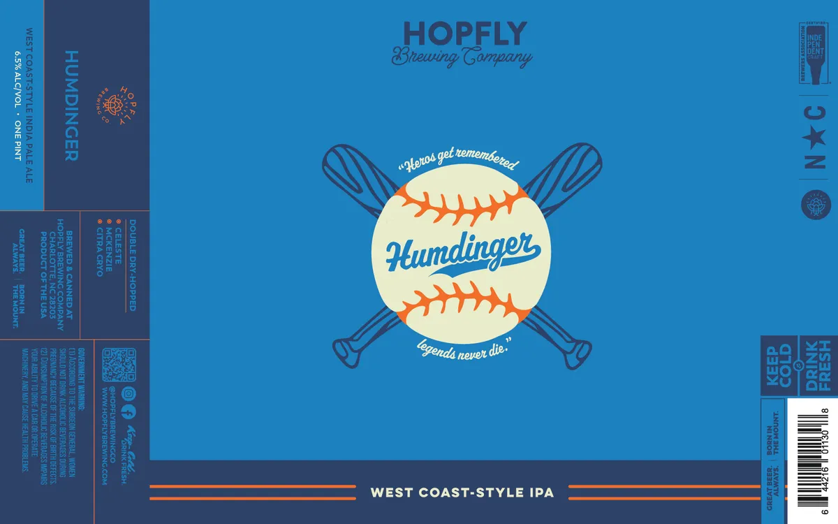 Humdinger — full label as filed with TTB