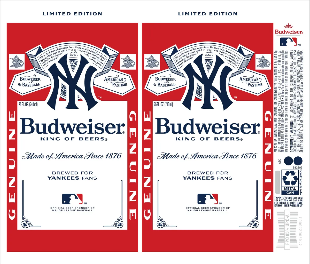 Budweiser label