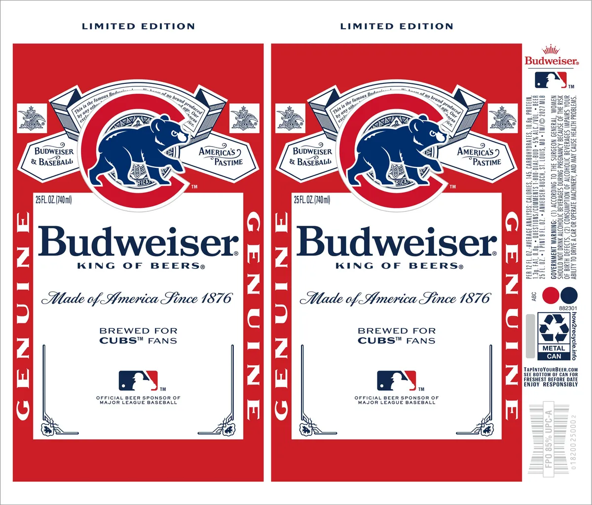 Budweiser label
