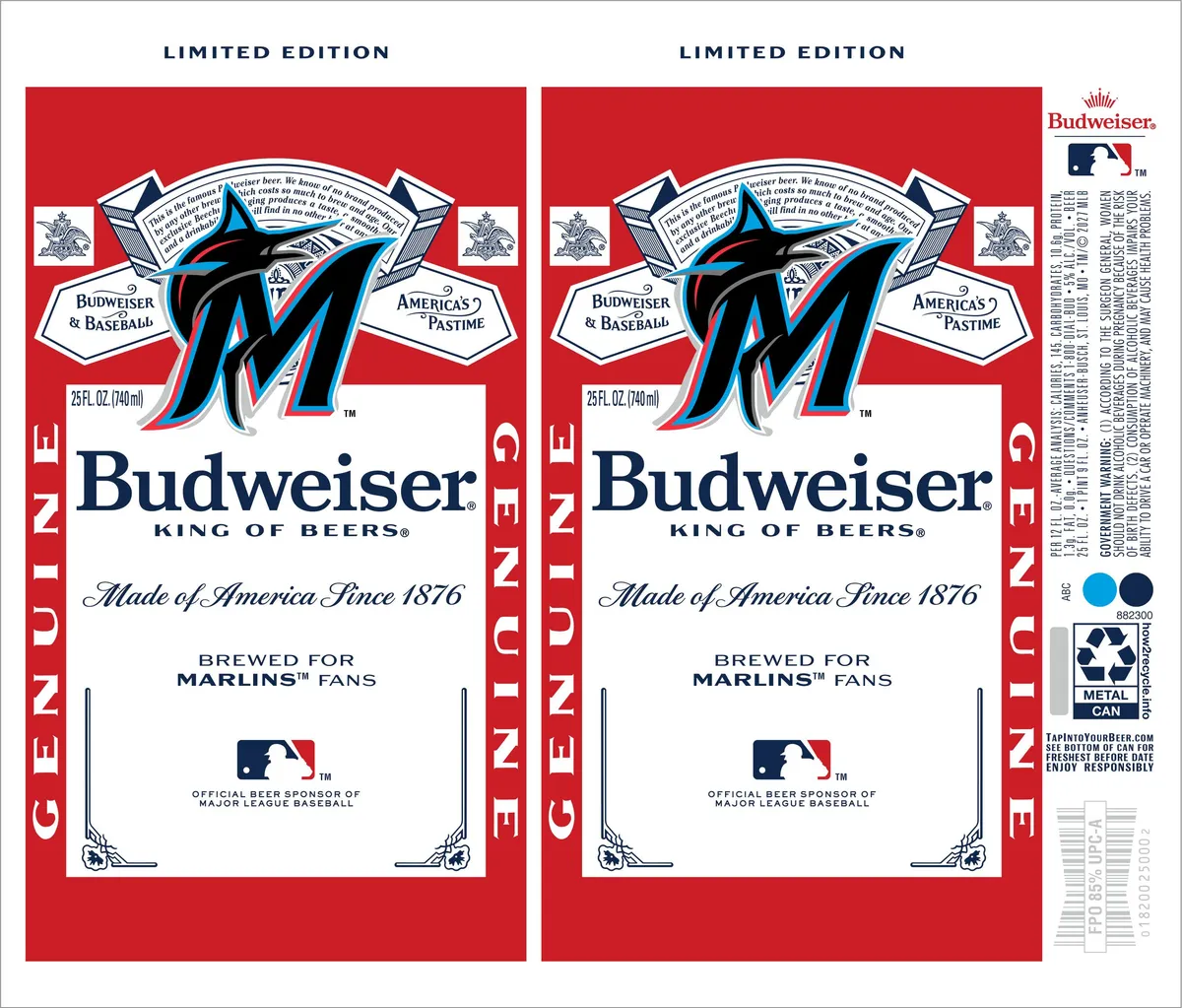 Budweiser label