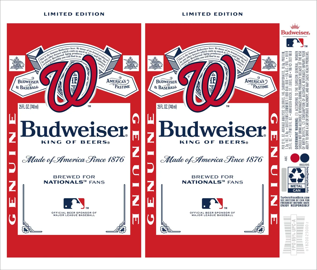 Budweiser label