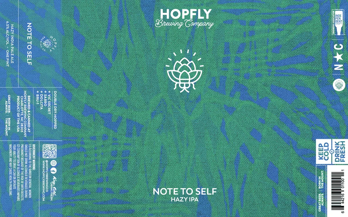 Note To Self — full label as filed with TTB