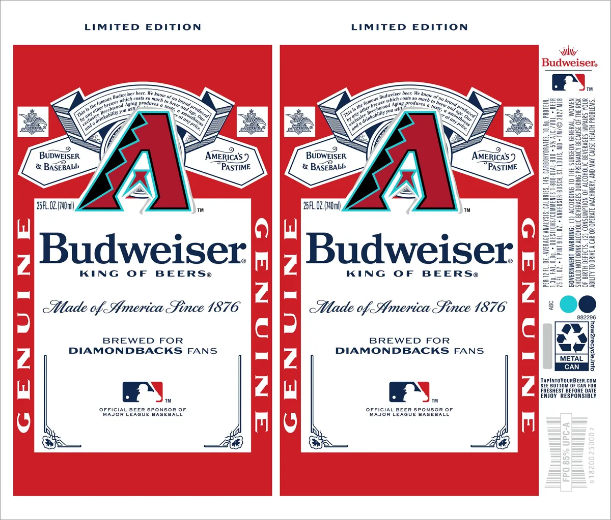 Budweiser label