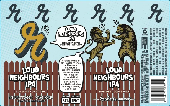 Loud Neighbours IPA — full label as filed with TTB