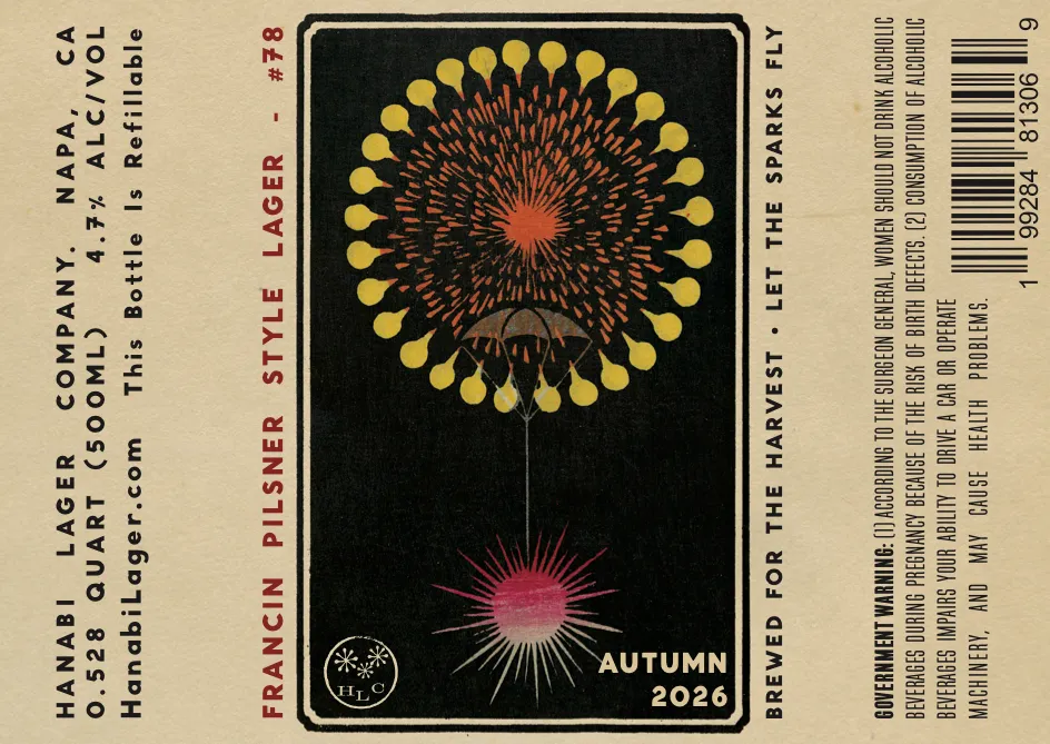Francin Pilsner Style Lager — full label as filed with TTB