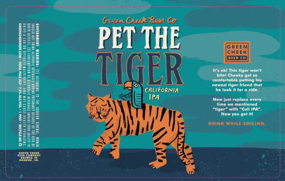 Pet The Tiger — full label as filed with TTB