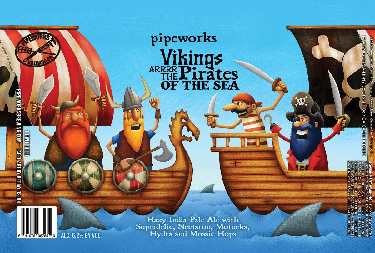 Vikings Arrrr The Pirates Of The Sea — full label as filed with TTB