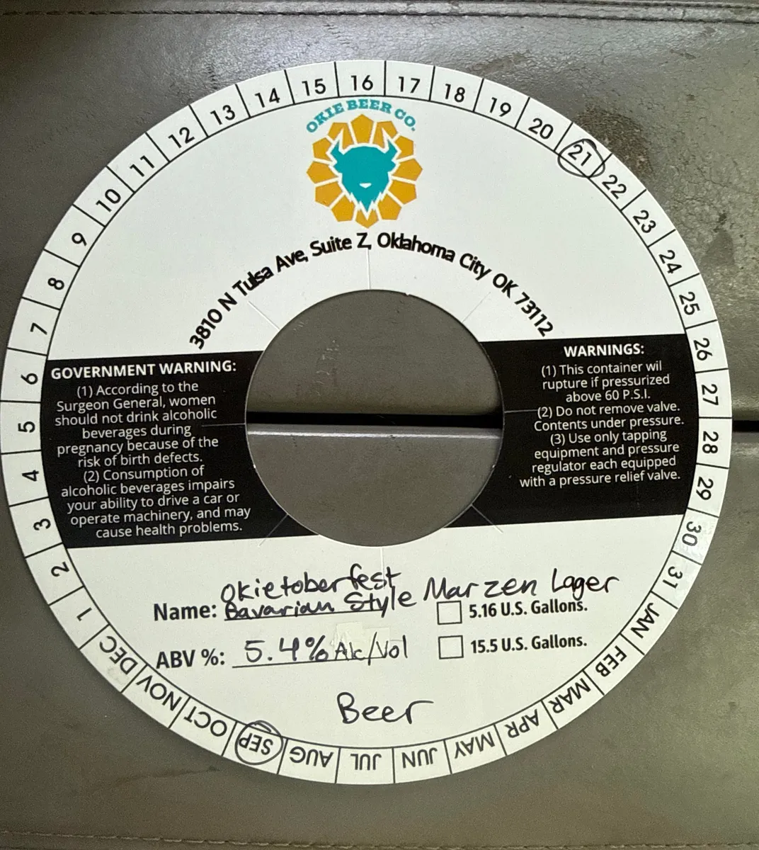 Okietoberfest label