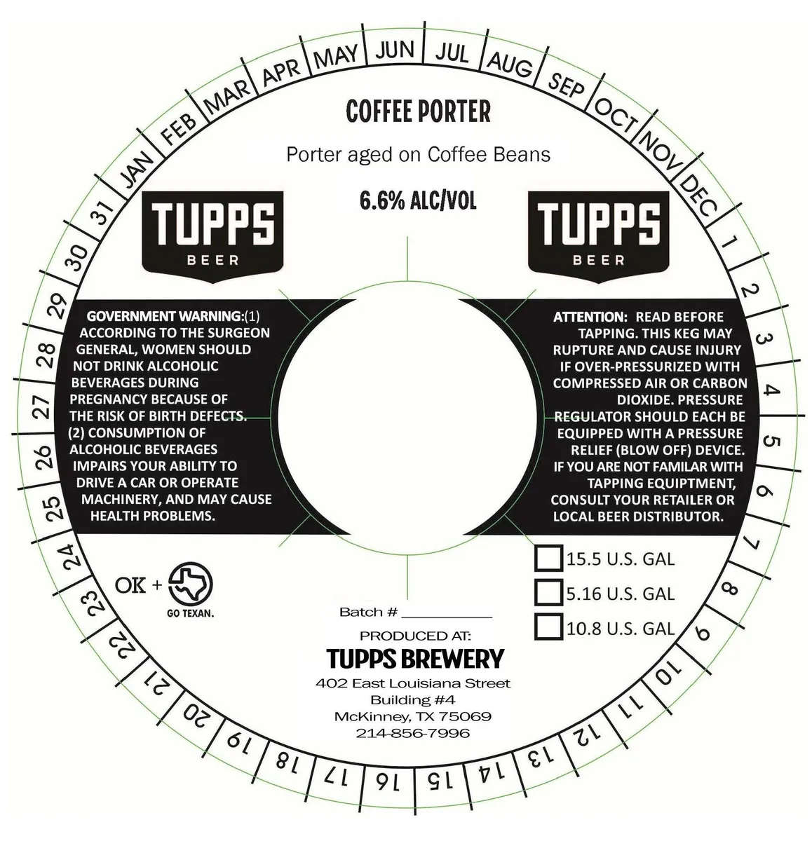 Coffee Porter label