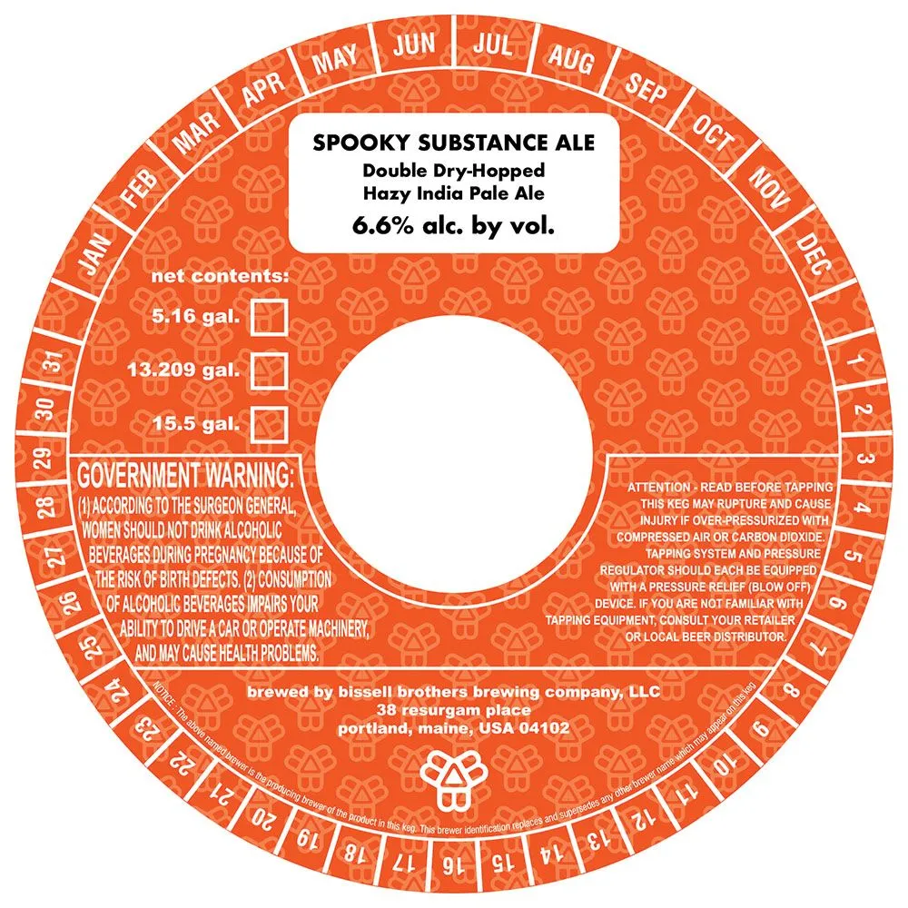 Spooky Substance Ale label