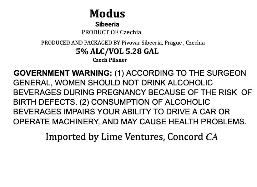 Modus label
