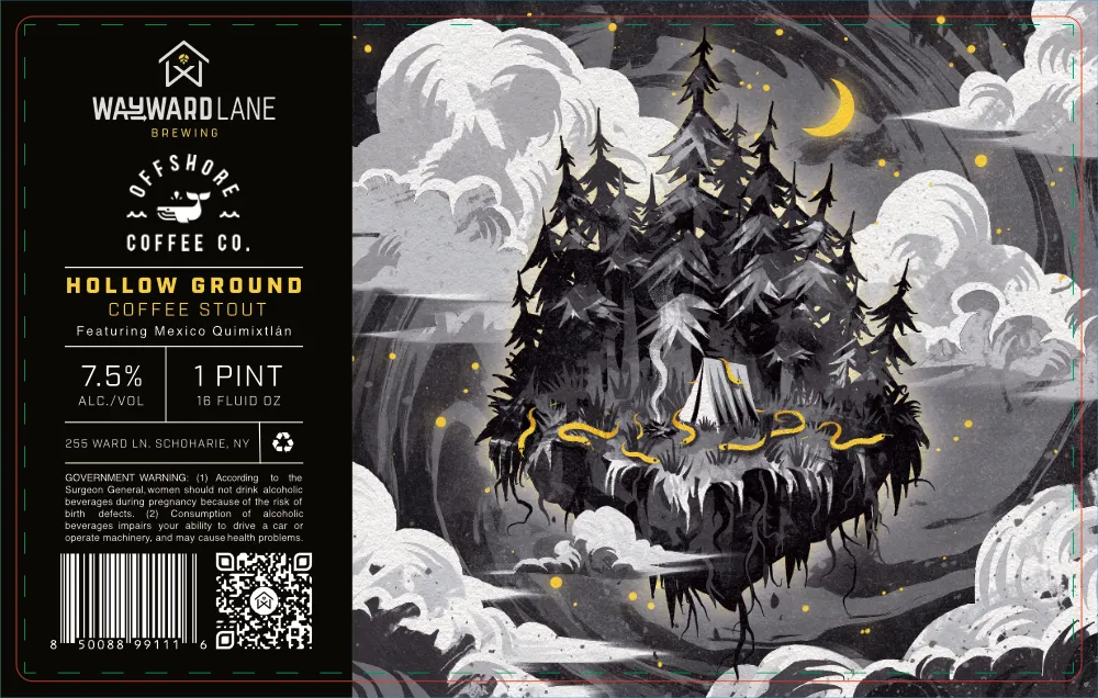 Hollow Ground Coffee Stout label
