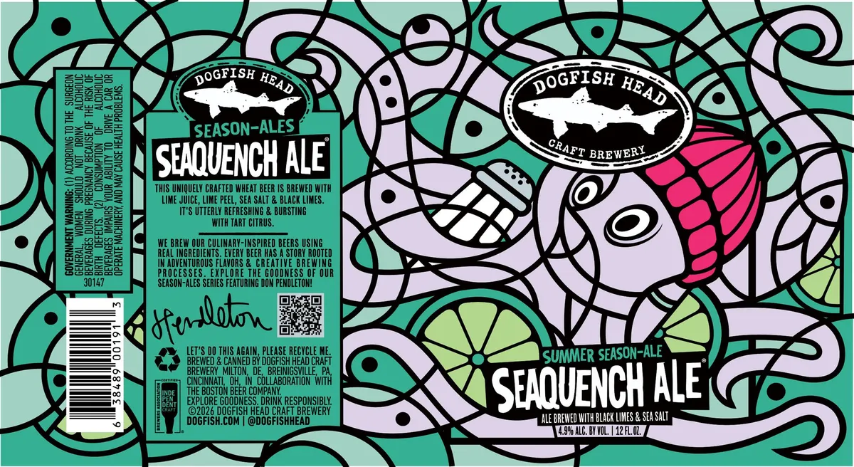 Seaquench Ale label