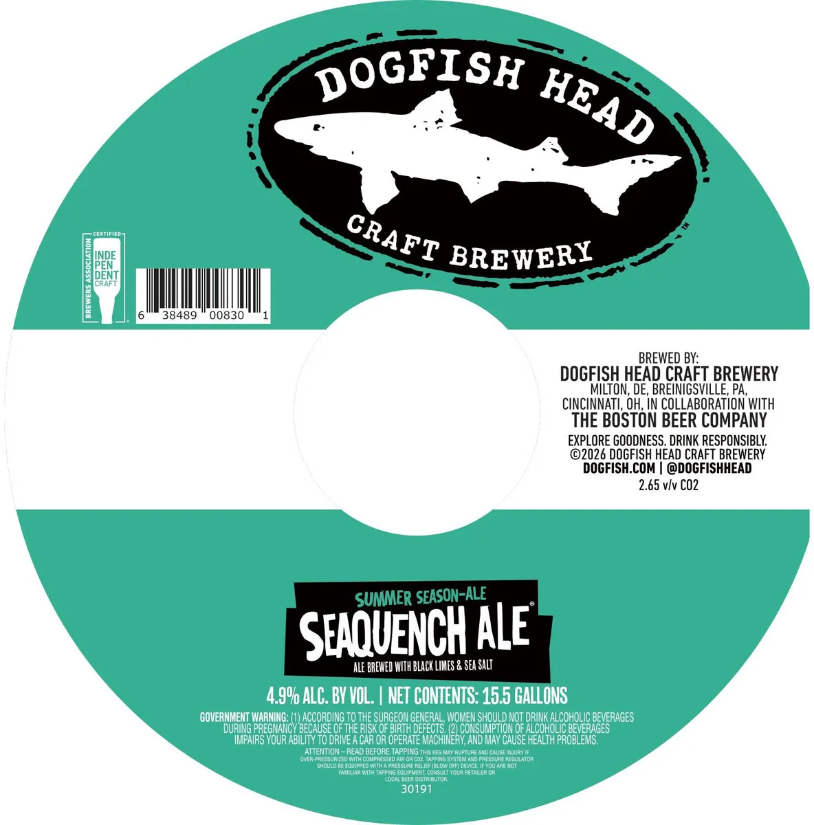 Seaquench Ale label