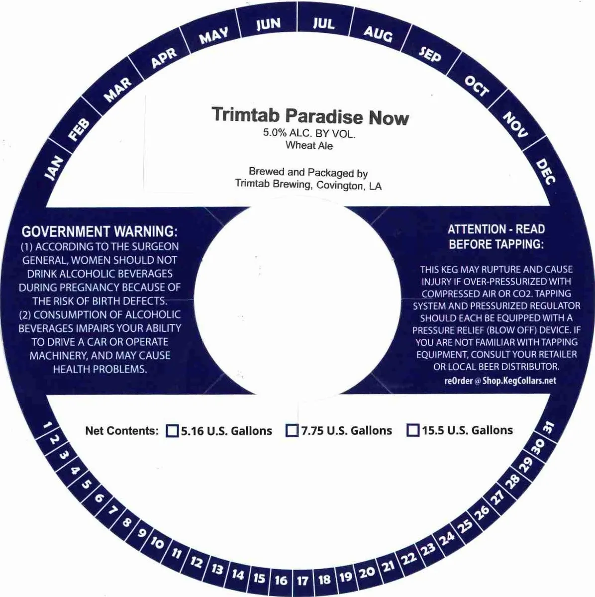 Trimtab Paradise Now label
