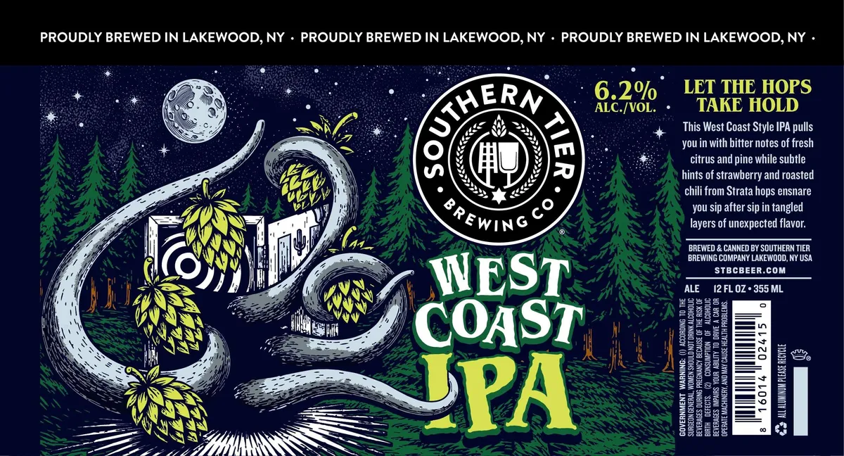 West Coast IPA label