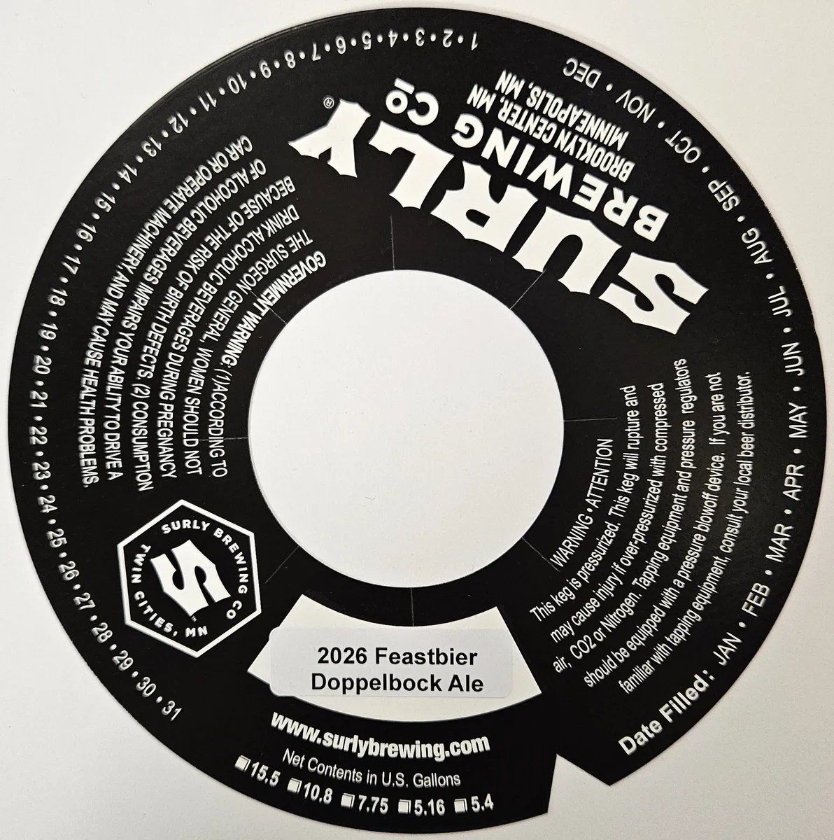 2026 Feastbier Doppelbock Ale label