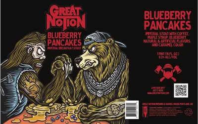 Blueberry Pancakes label