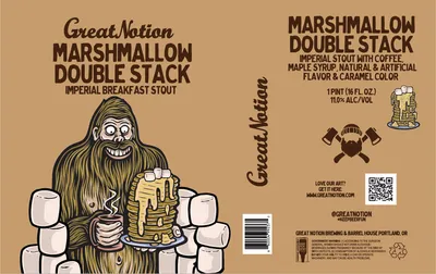 Marshmallow Double Stack label