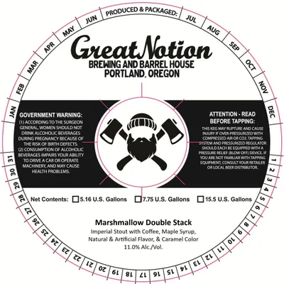 Marshmallow Double Stack label