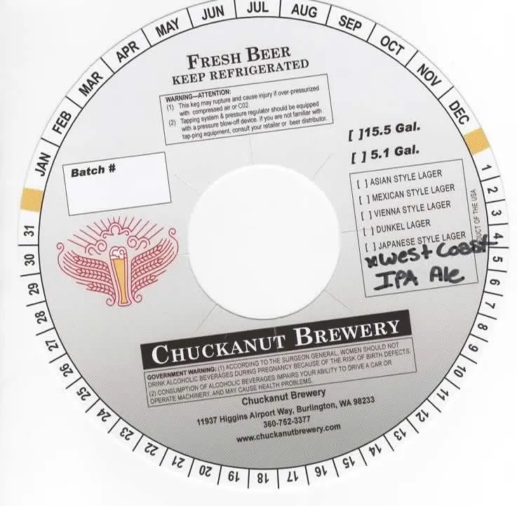West Coast IPA Ale label