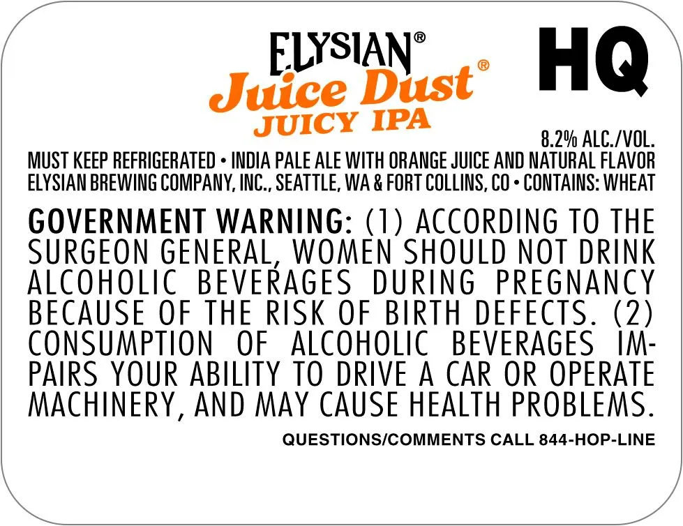 Juice Dust label