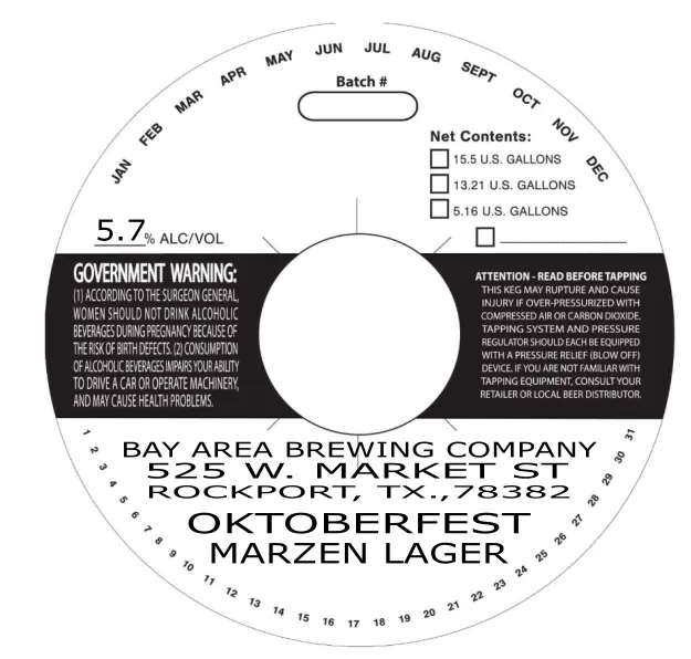 Oktoberfest Marzen Lager label