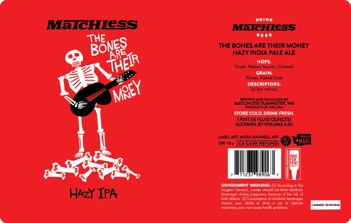 The Bones Are Their Money label