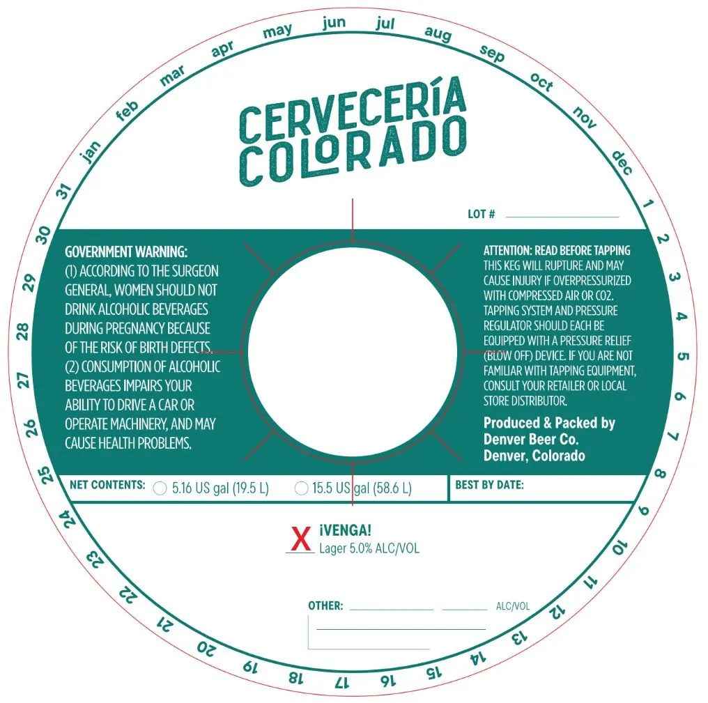 ¡Venga! Lager label