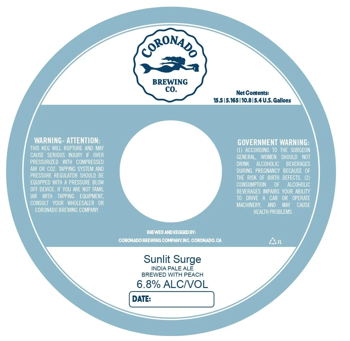 Sunlit Surge label