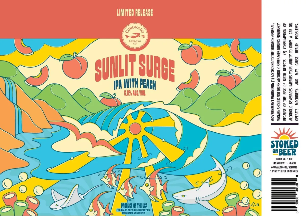 Sunlit Surge label