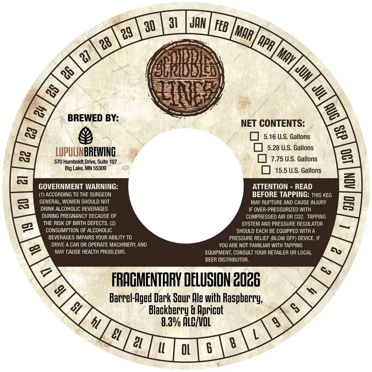Fragmentary Delusion 2026 label