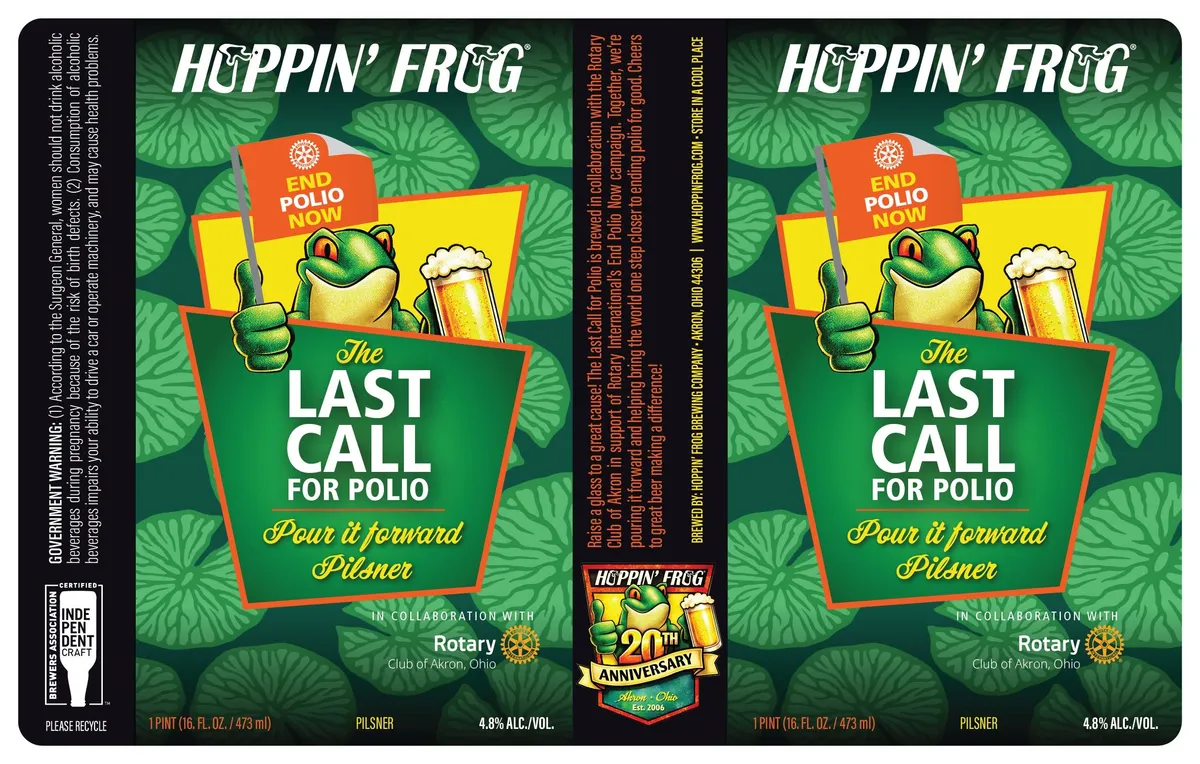 Last Call for Polio label