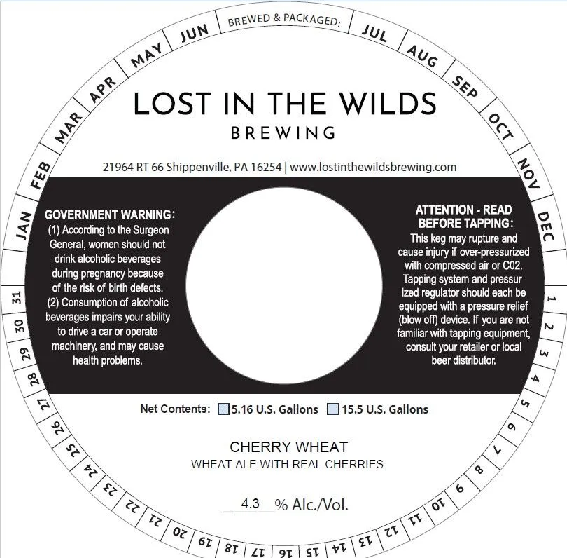 Cherry Wheat label