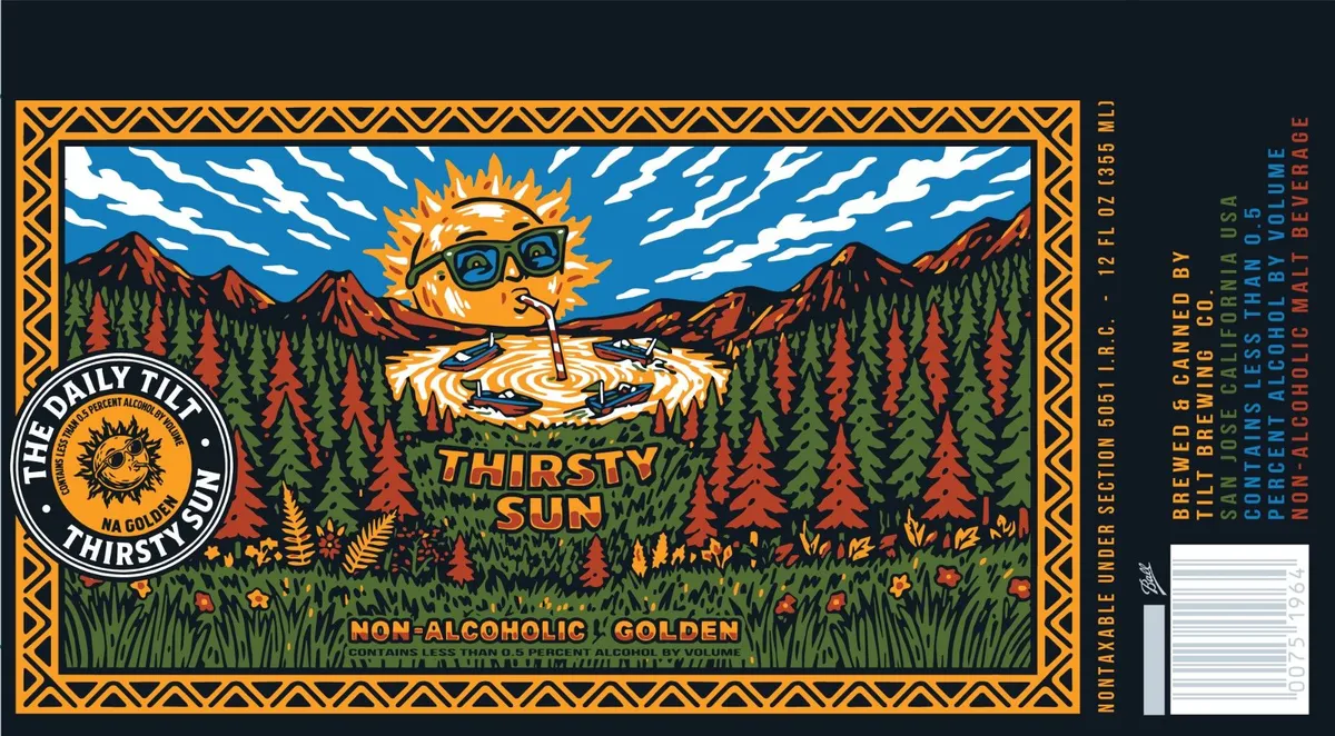 Thirsty Sun label