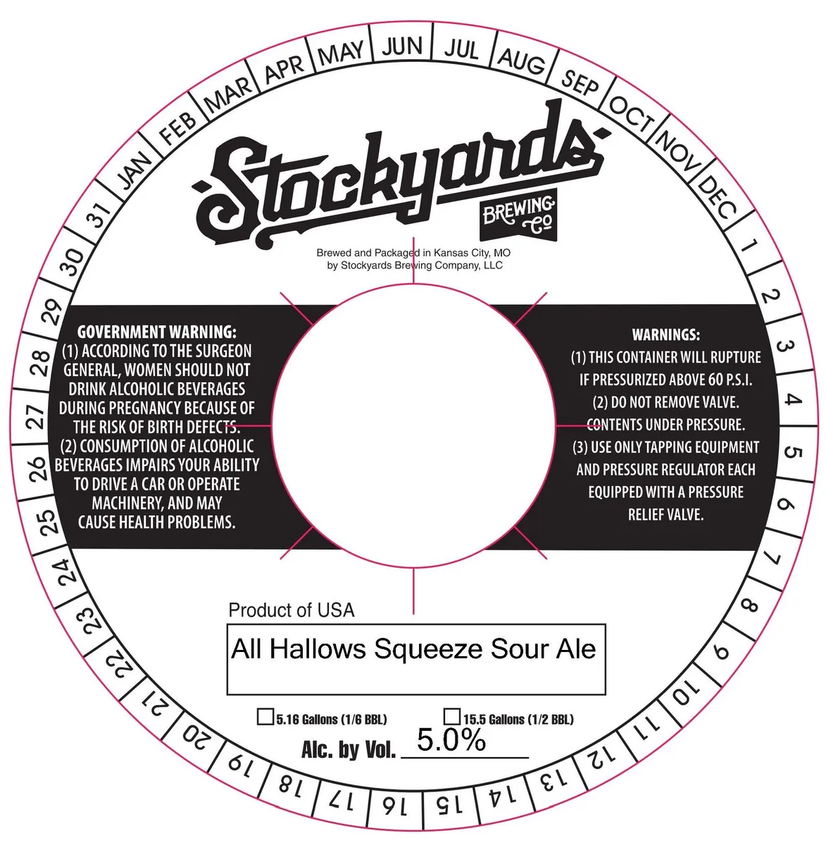 All Hallows Squeeze Sour Ale label