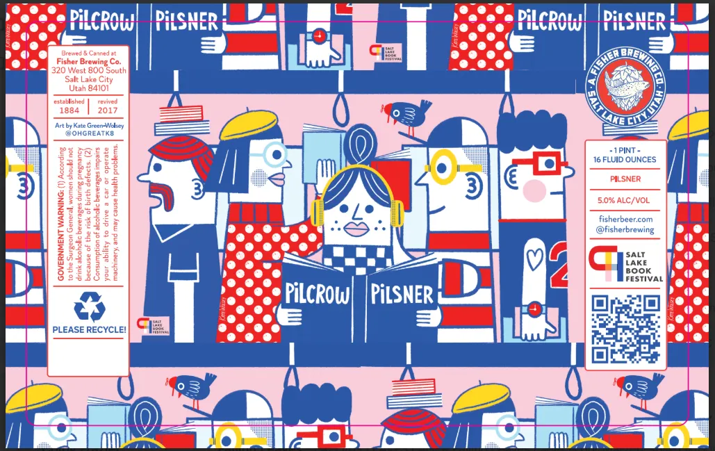 Pilcrow Pilsner label