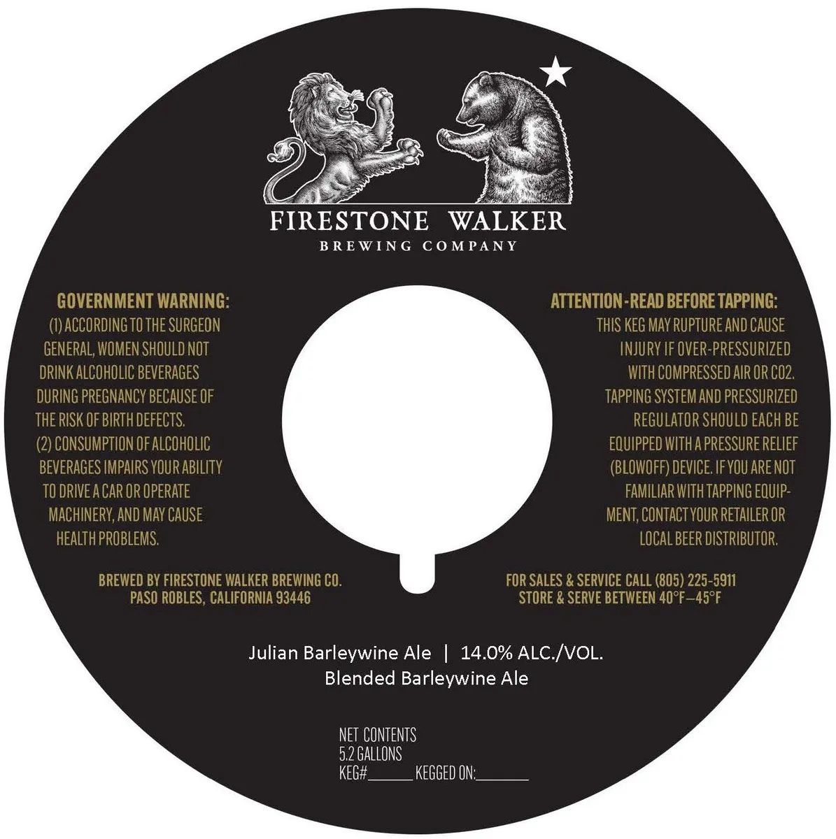 Julian Barleywine Ale label