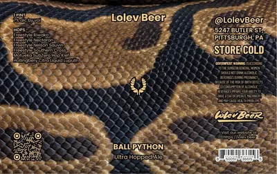 Ball Python label