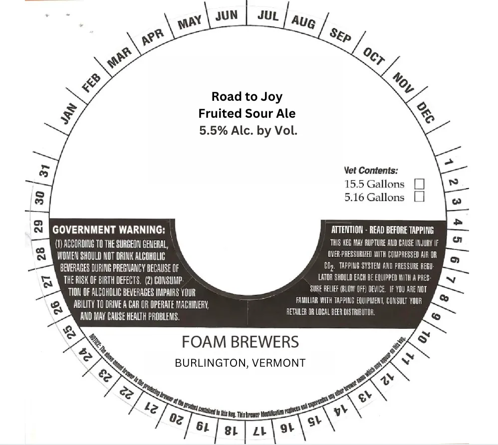 Road to Joy label