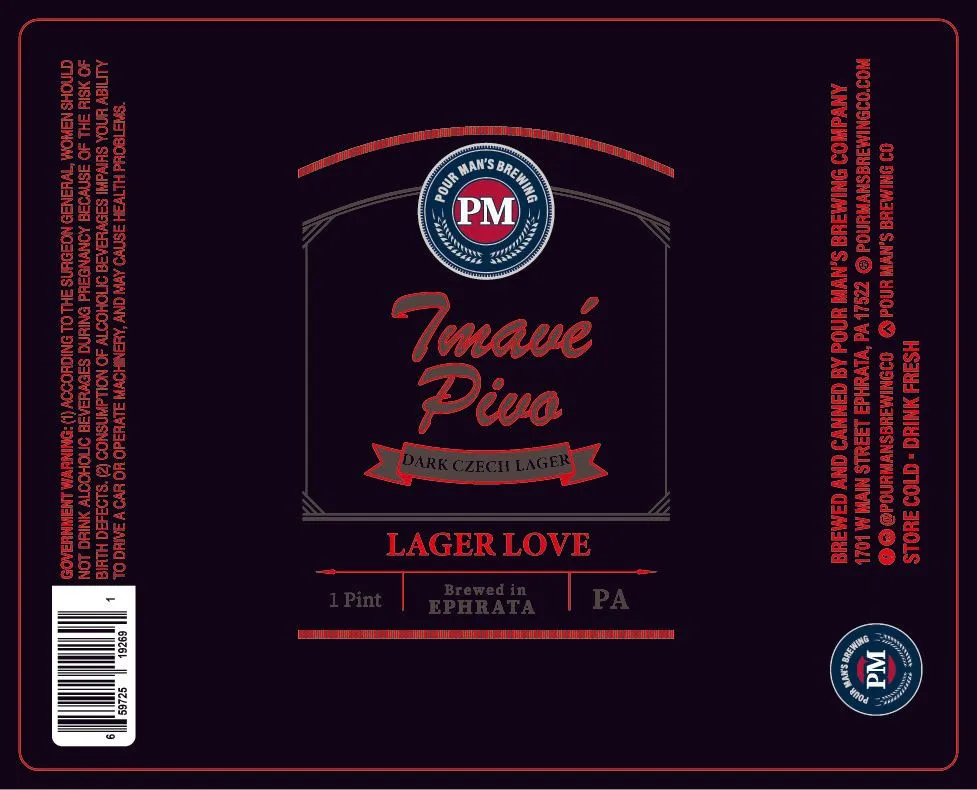 Tmavé Pivo label