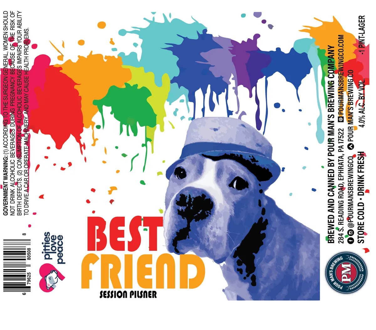 Best Friend Session Pilsner label