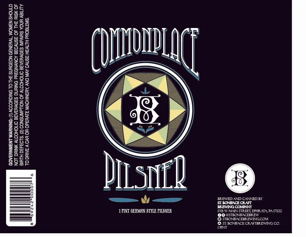 Commonplace Pilsner label