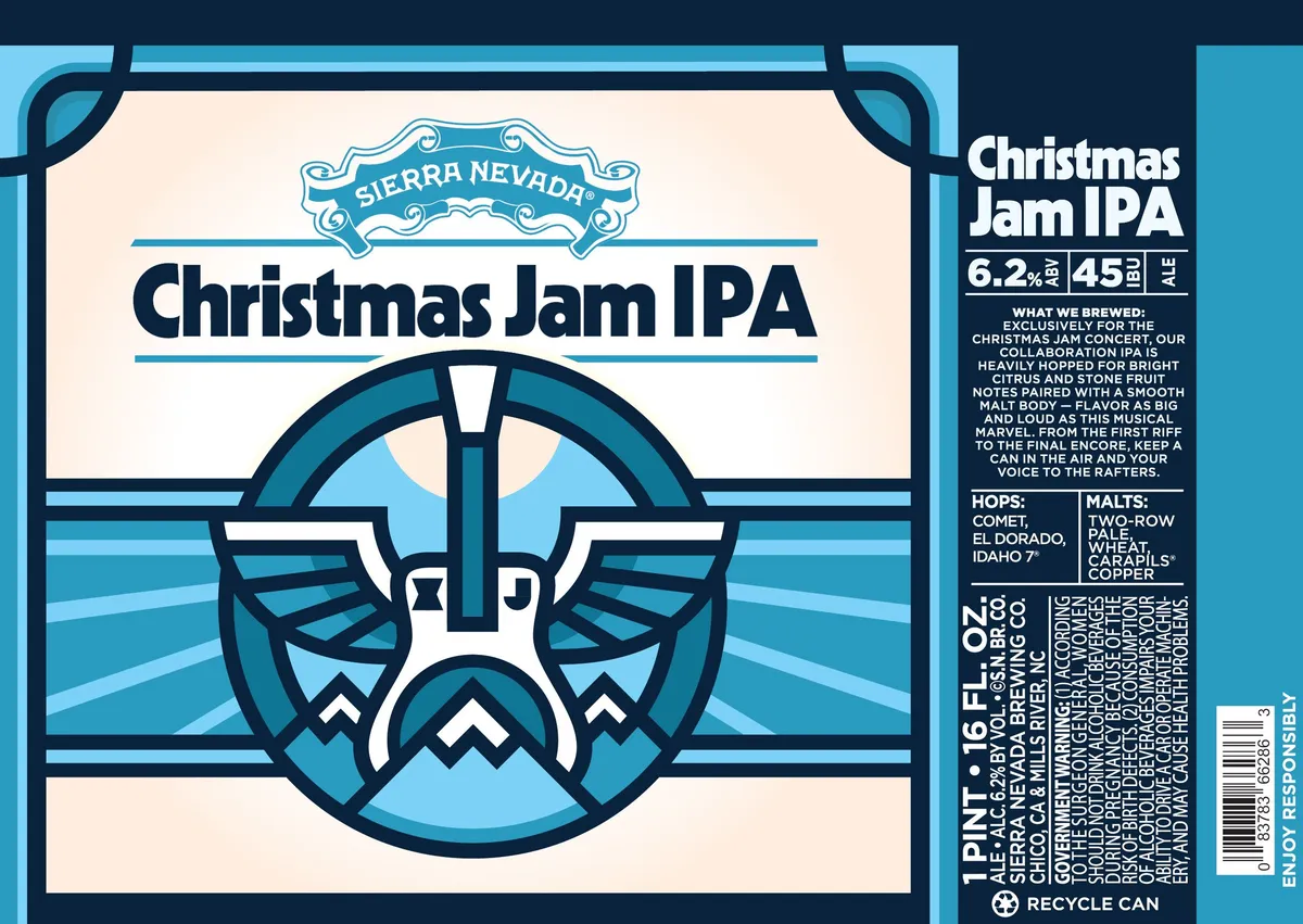 Christmas Jam IPA label