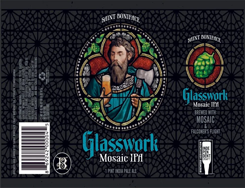 Glasswork Mosaic IPA label