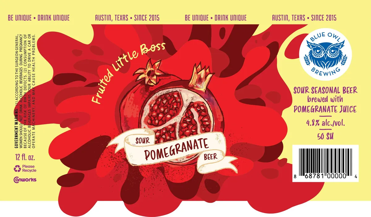 Pomegranate label