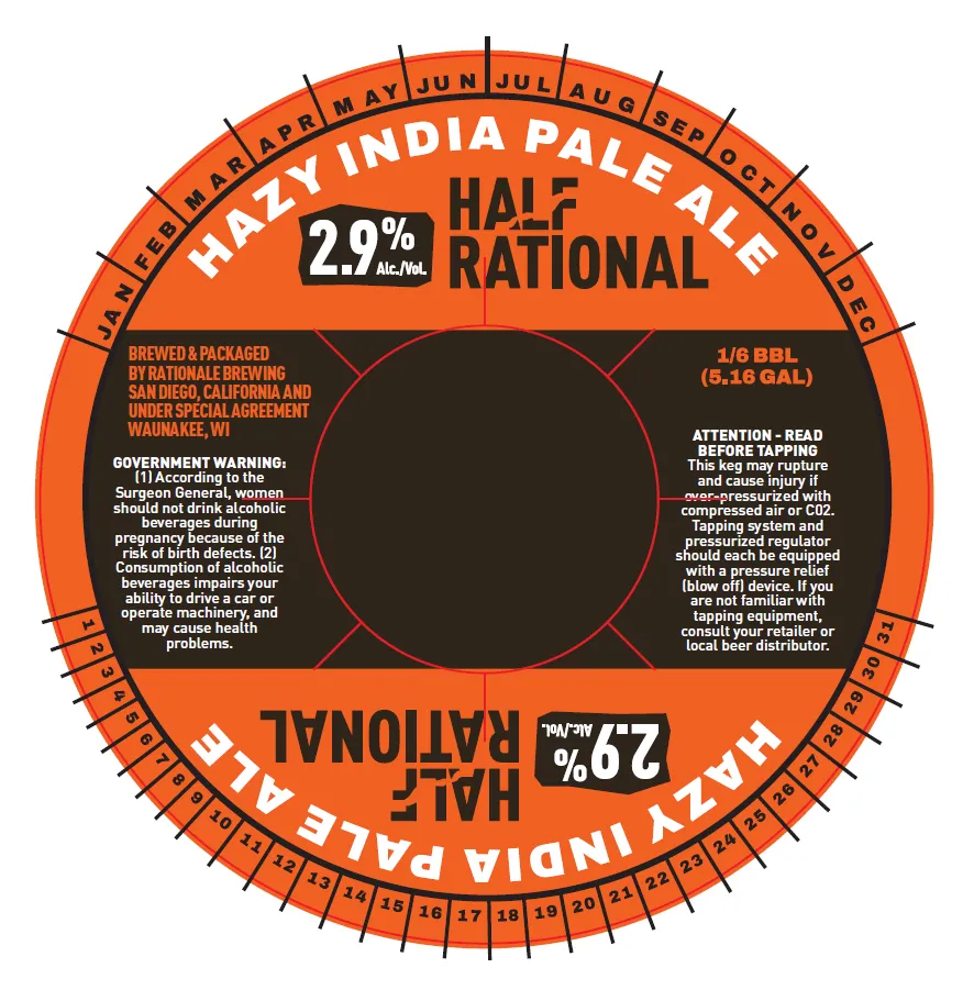 Hazy India Pale Ale label
