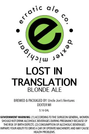 Lost In Translation label