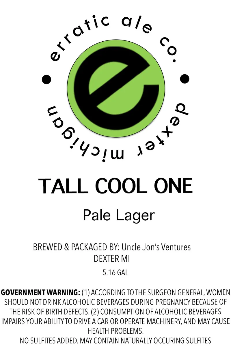 Tall Cool One label